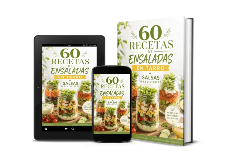 60 Recetas de Ensaladas en Tarro